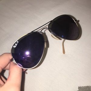 Ray-Ban Accessories - Ray Bans Purple lense with gold rim Ray-Ban Accessories - Ray Bans Purple lense with gold rim